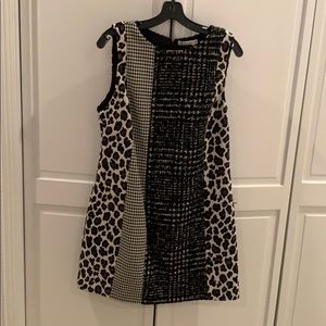 Alice + Olivia Clyde Patchwork Aline Mini Dress